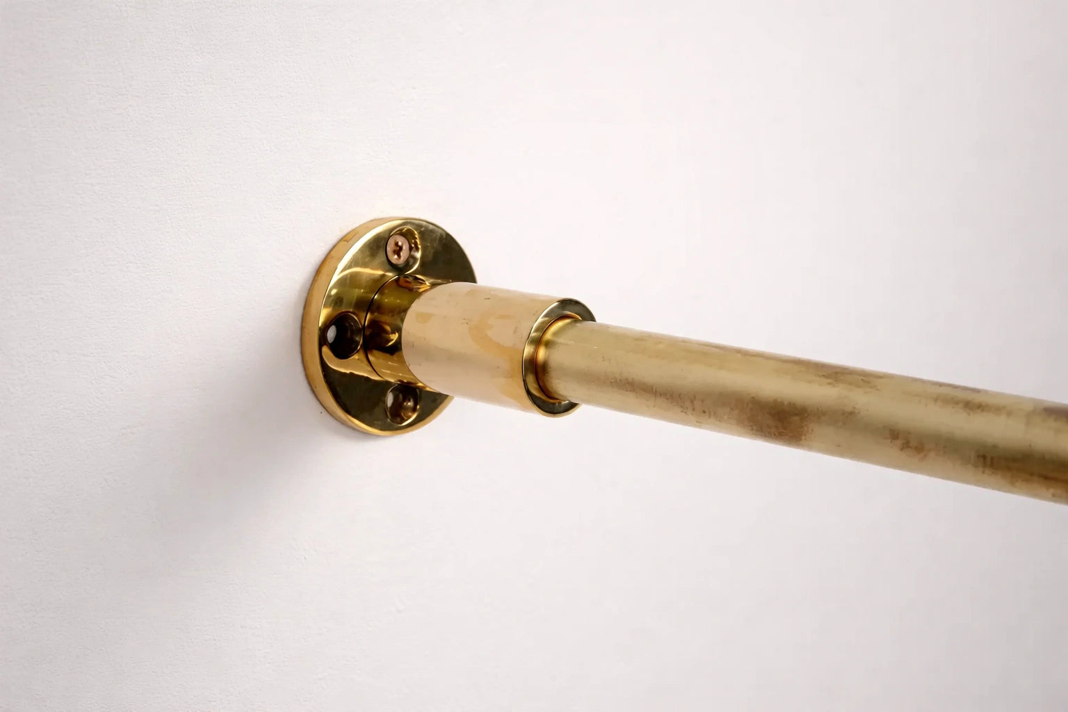 Solid Brass Inside Mount Cafe Curtain Rod 