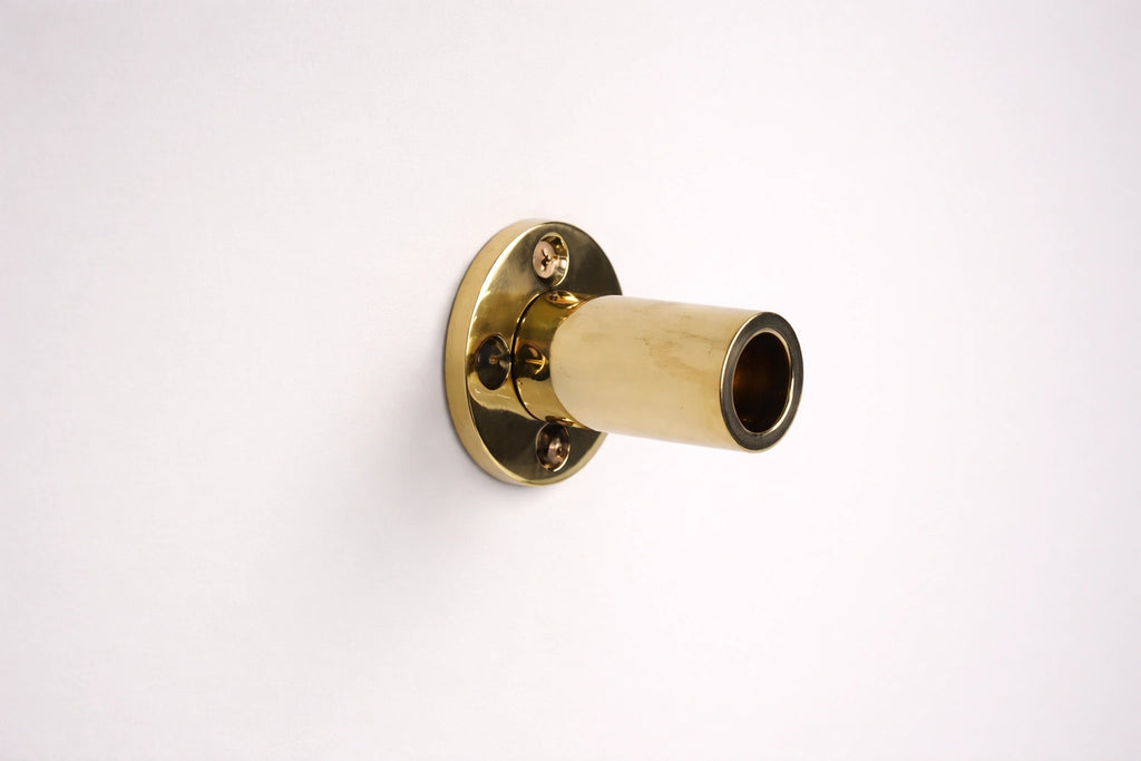 Solid Brass Inside Mount Cafe Curtain Rod 