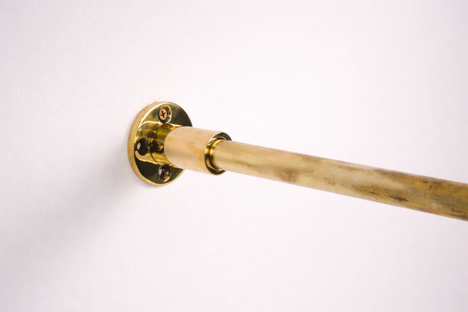 Solid Brass Inside Mount Cafe Curtain Rod 