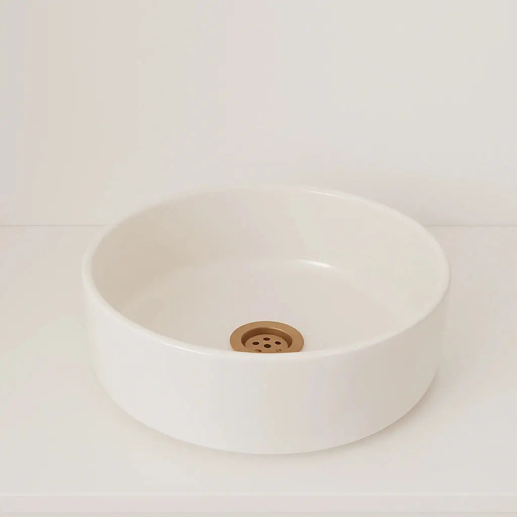 Handmade Cream White Bathroom Sink - AtlasFinest