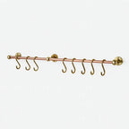 Unlacquered Brass S Hooks for Pot Rail, Antique Copper Pot Rack - AtlasFinest
