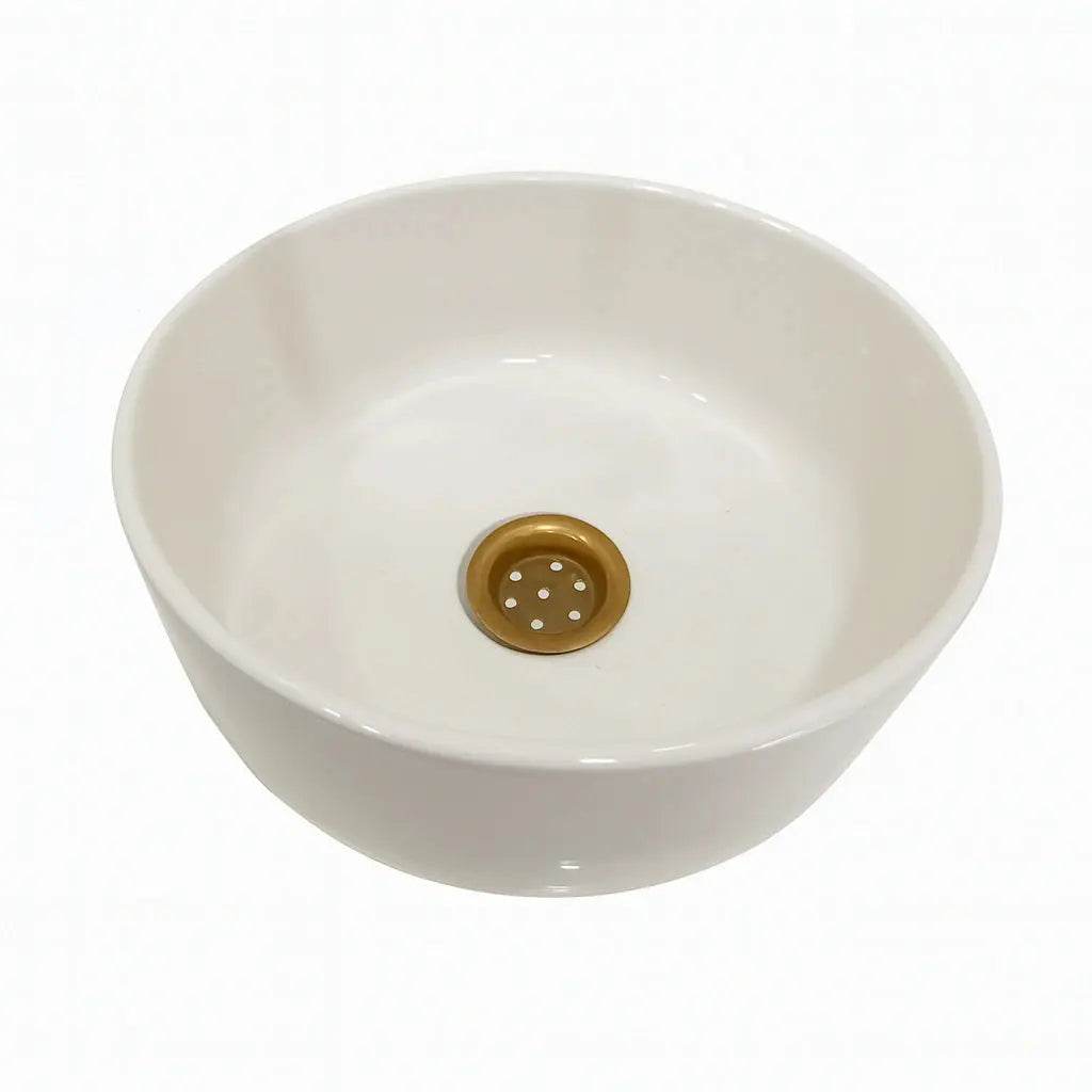 Handmade Cream White Bathroom Sink - AtlasFinest