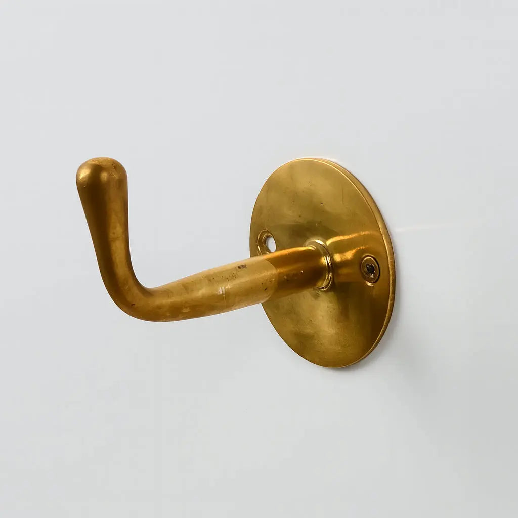 Unlacquered Brass Sets Of Hooks For Wall And Door, DDP shipping - AtlasFinest