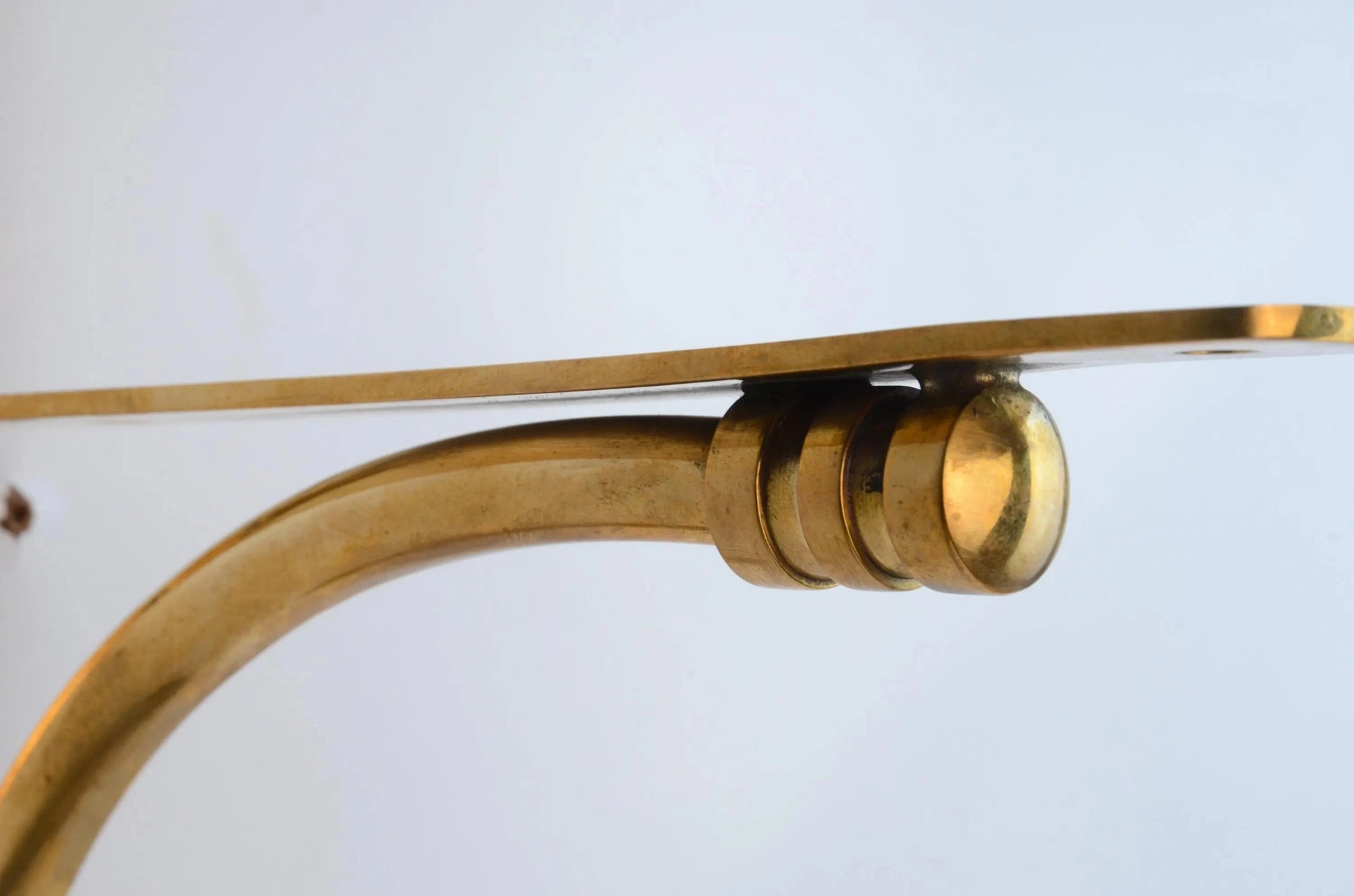 Unlacquered Brass Shelf Bracket