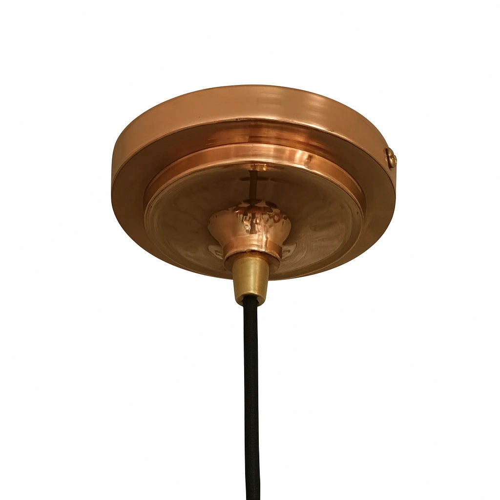 Handcrafted Copper Pendant Light Dome Shaped
