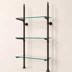 Dark Bronze Solid Brass Bistro Shelving