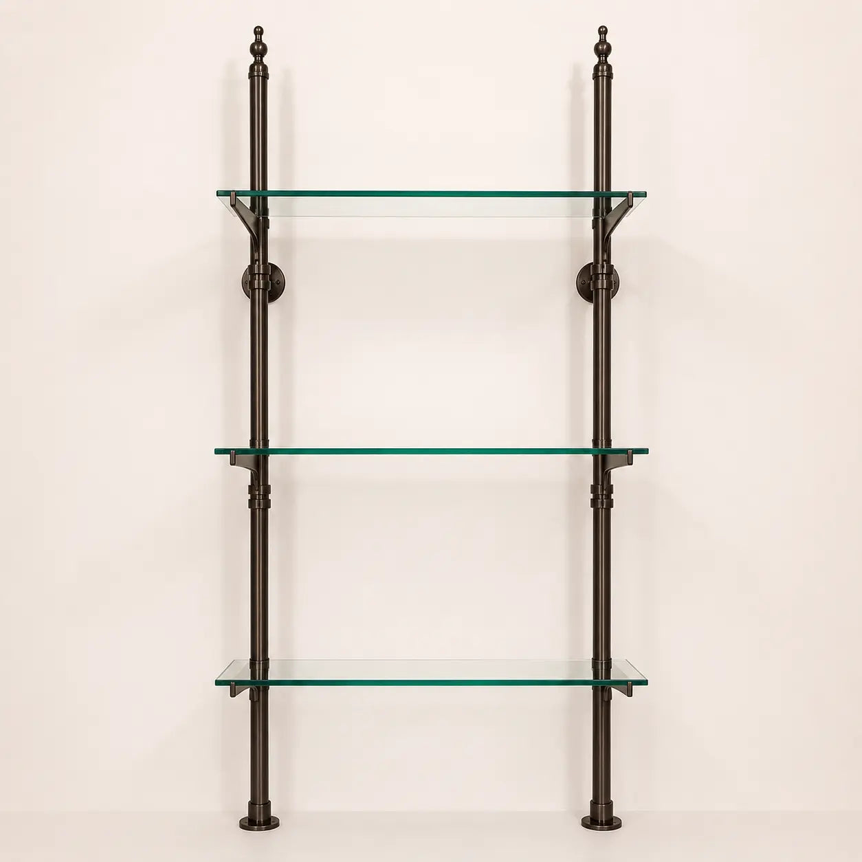 Dark Bronze Solid Brass Bistro Shelving