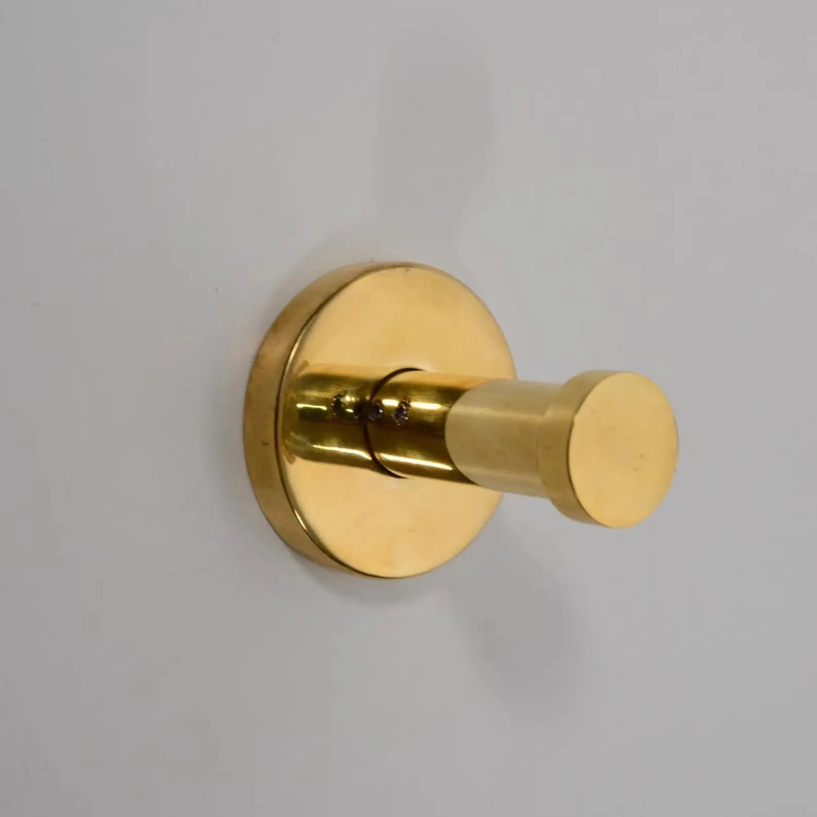 Unlacquered Brass Wall Hook – Handmade, 4” or 6” Solid Brass - AtlasFinest