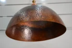 unlacquered copper pendant light