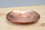 hand hammered solid copper soap dish