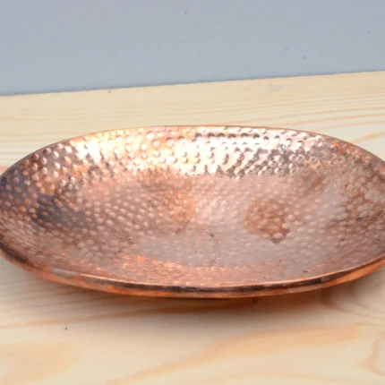 hand hammered solid copper soap dish