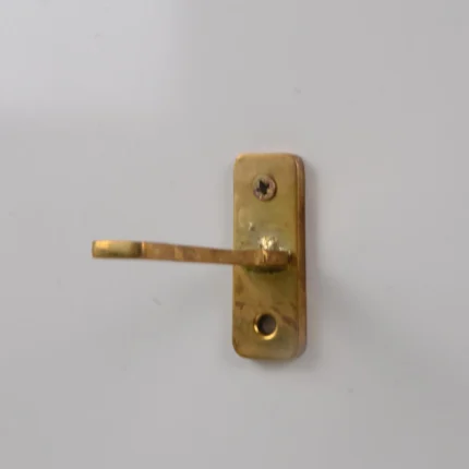 T-shape solid unlacquered brass wall support