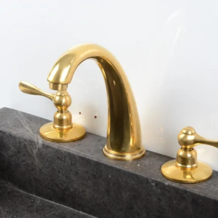 Deck mounted faucet
