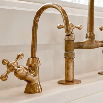 Aged Brass Faucets