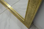 Full length engraved frame mirror