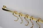 Brass rack with s hooks