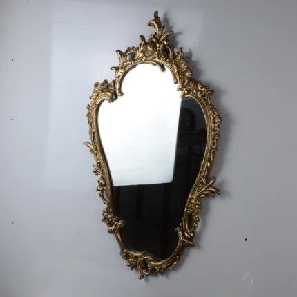 Victorian Brass Mirror