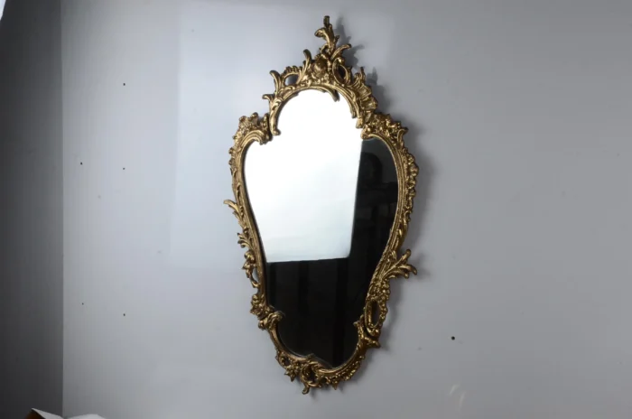 Victorian Brass Mirror