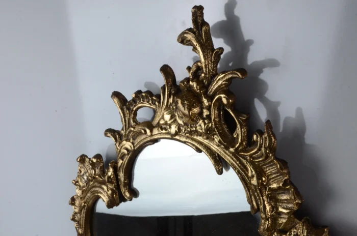 brass mirror